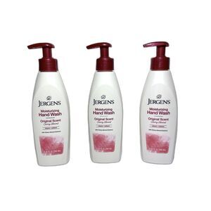 JERGENS CHERRY ALMOND HAND WASH ORIGINAL SCENT 8.45 FL OZ NEW 3-Pack
